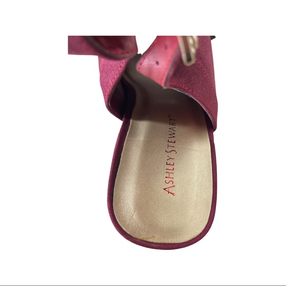 Ashley Stewart Fringe Burgundy Heels - Picture 3 of 6